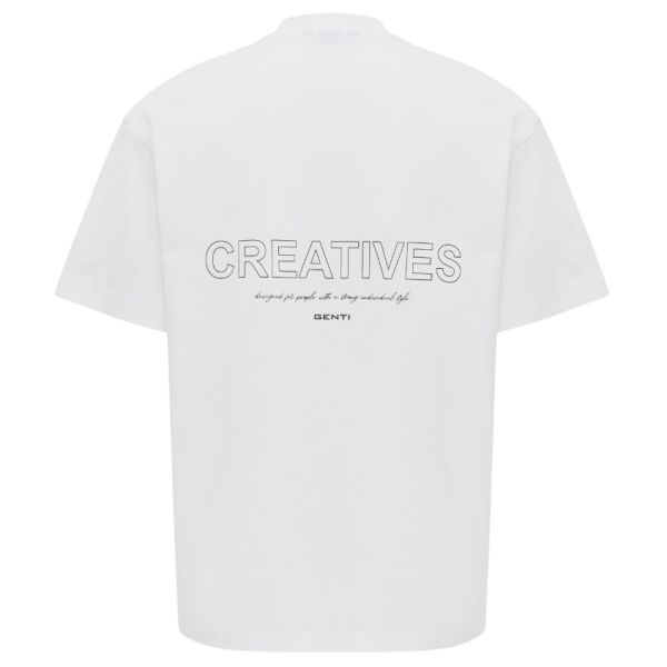 Genti Creatives T-shirt Wit