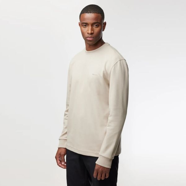 Genti Logo Longsleeve T-shirt Beige