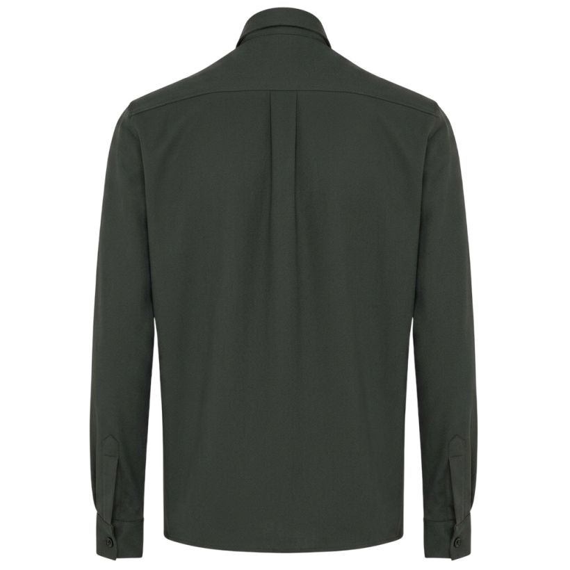 Genti Midtown Overshirt Donker Groen