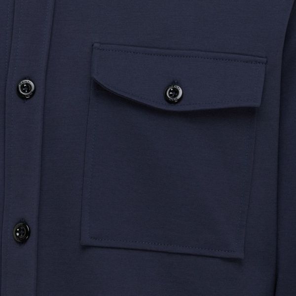 Genti Midtown Overshirt Navy