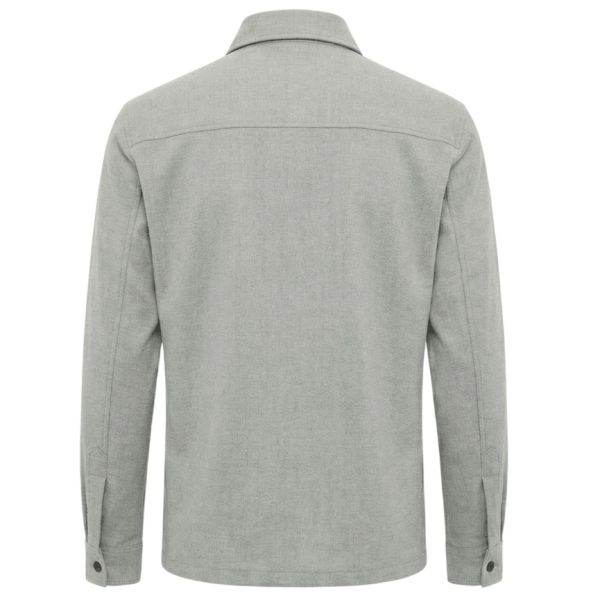 Genti Oaks Zip Overshirt Grijs
