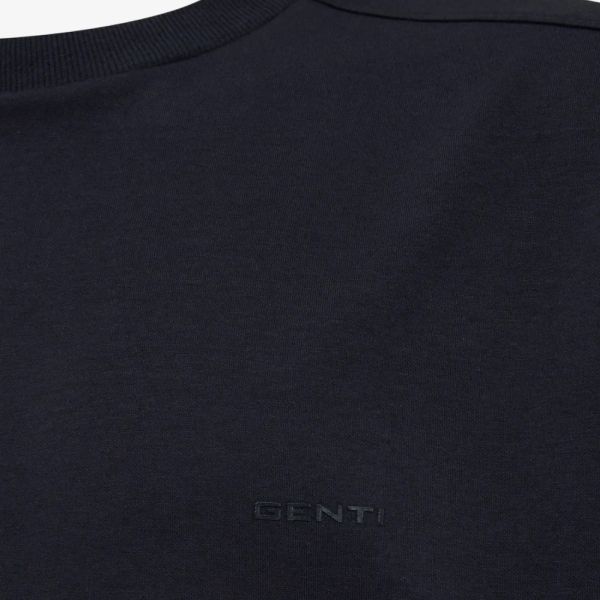 Genti Relaxed Fit T-shirt Zwart