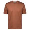 Gran Sasso Mercerized Cotton T-shirt Bruin