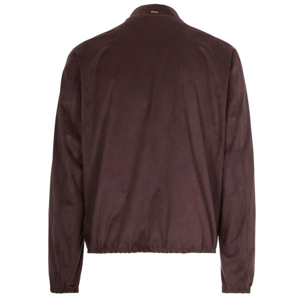Herno Suede Effect Jas Bruin