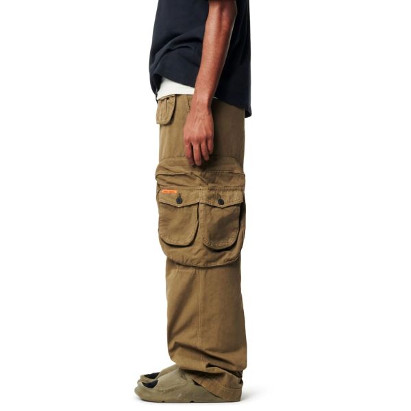 Heron Preston Canvas Cargo Broek Donker Groen