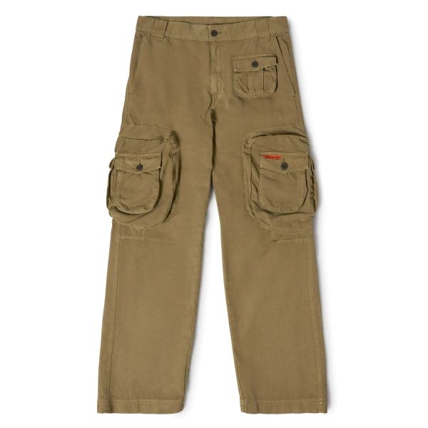 Heron Preston Canvas Cargo Broek Donker Groen