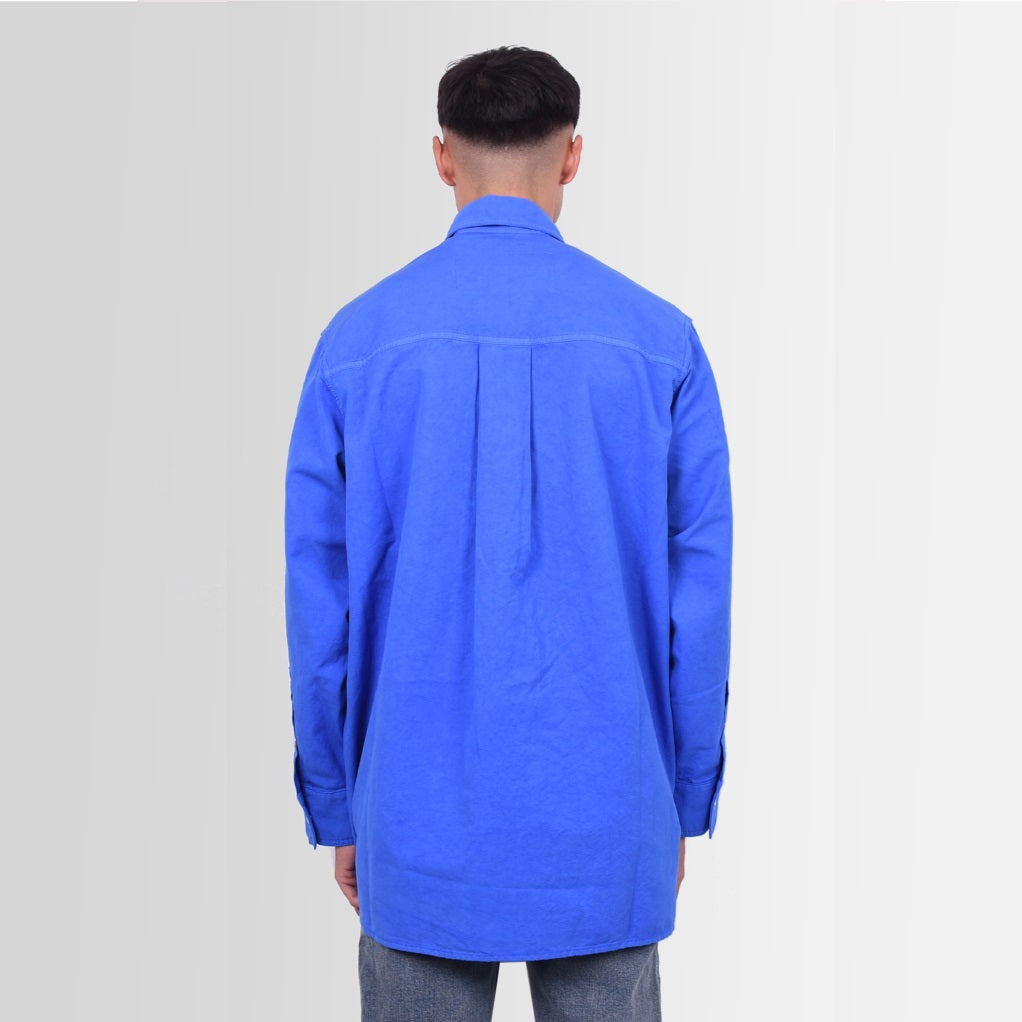 heron preston longsleeve pockets shirt blauw1