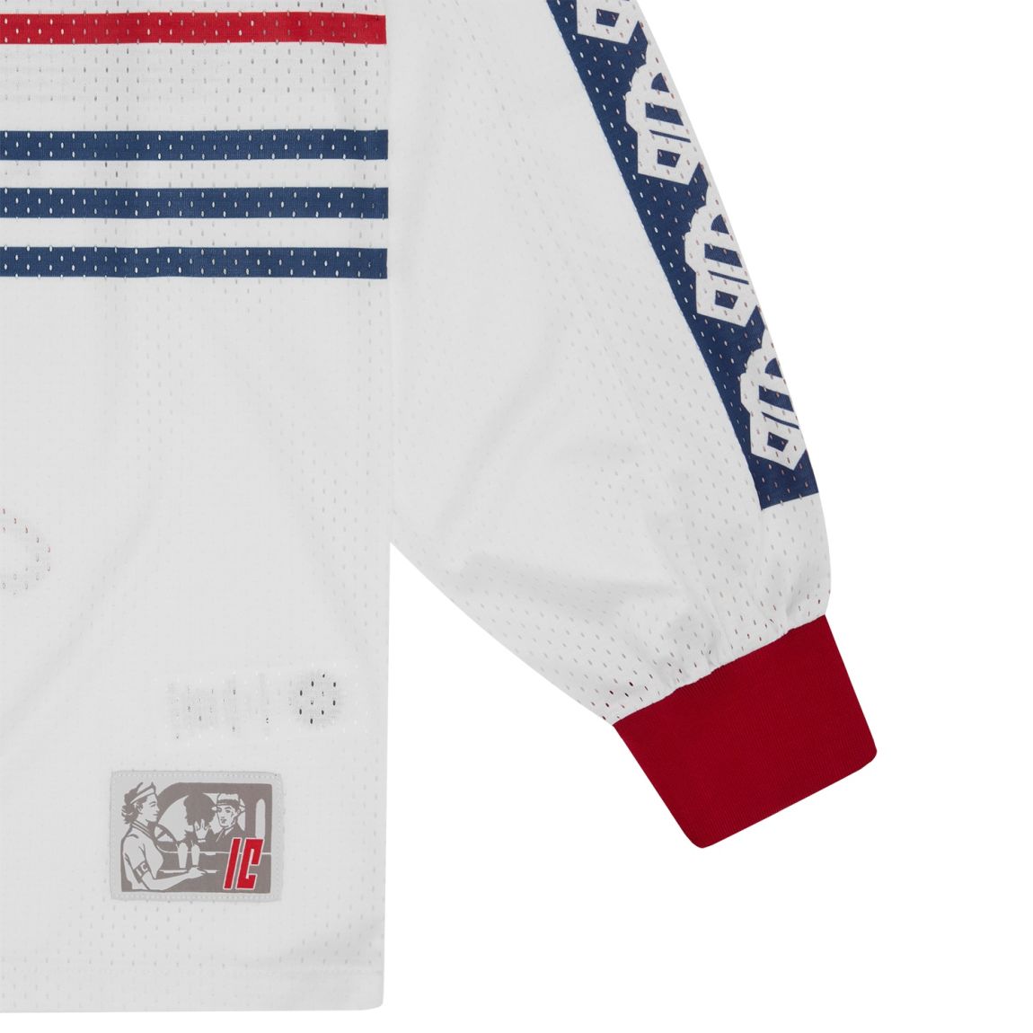 Icecream Moto Mesh Longsleeve T-shirt Wit