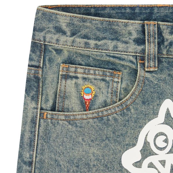 Icecream Running Dog Triple Scoop Jeans Blauw