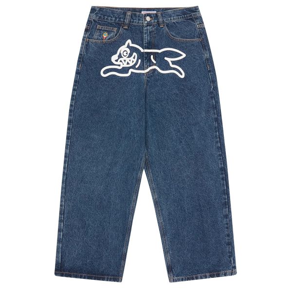 Icecream Running Dog Triple Scoop Jeans Donker Blauw