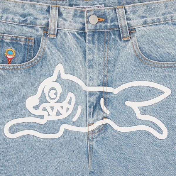 Icecream Running Dog Triple Scoop Jeans Licht Blauw