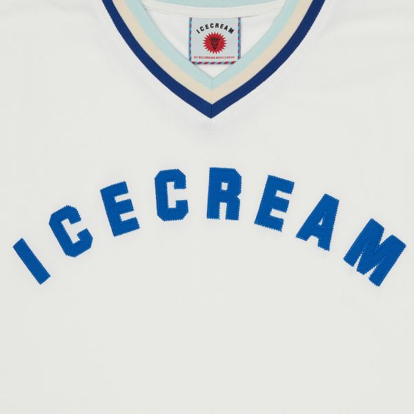 Icecream V-Neck Sports Jersey Wit