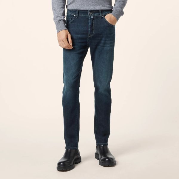 Jacob Cohën Nick Super Slim Jeans 100D Donker Blauw