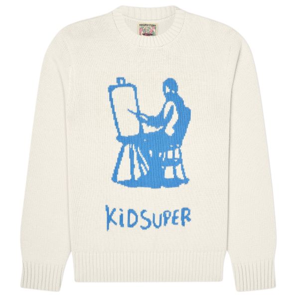 KidSuper Studios Painter Sweater Off White