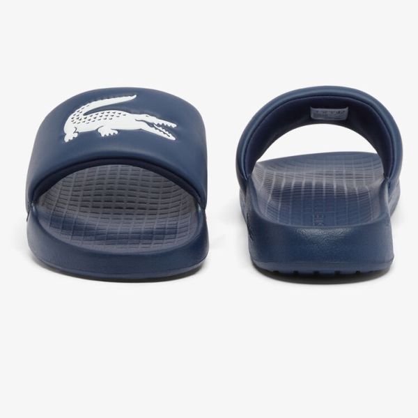 Lacoste Logo Slippers Navy