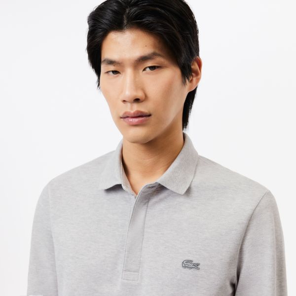 Lacoste Smart Paris Longsleeve Polo Grijs