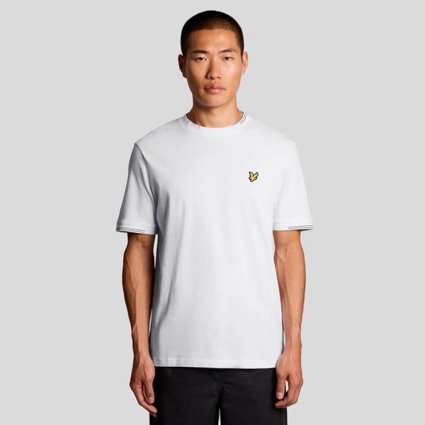Lyle & Scott Fine Tipped T-shirt Wit