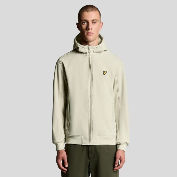 Lyle & Scott Fleece Back Softshell Jack Beige