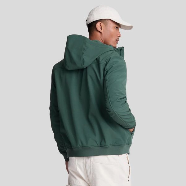 Lyle & Scott Fleece Back Softshell Jack Groen