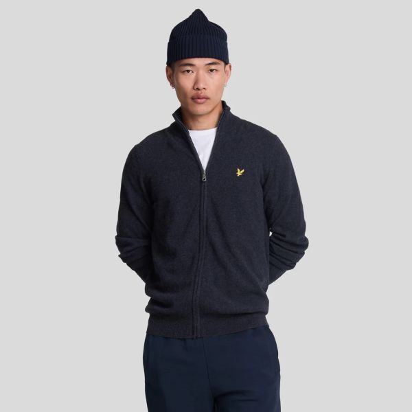 Lyle & Scott Lambswool Blend Vest Navy
