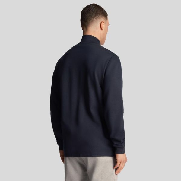 Lyle & Scott Loopback Quarter-Zip-Pullover Marine