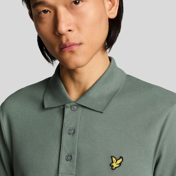 Lyle & Scott Plain Polo Donker Groen