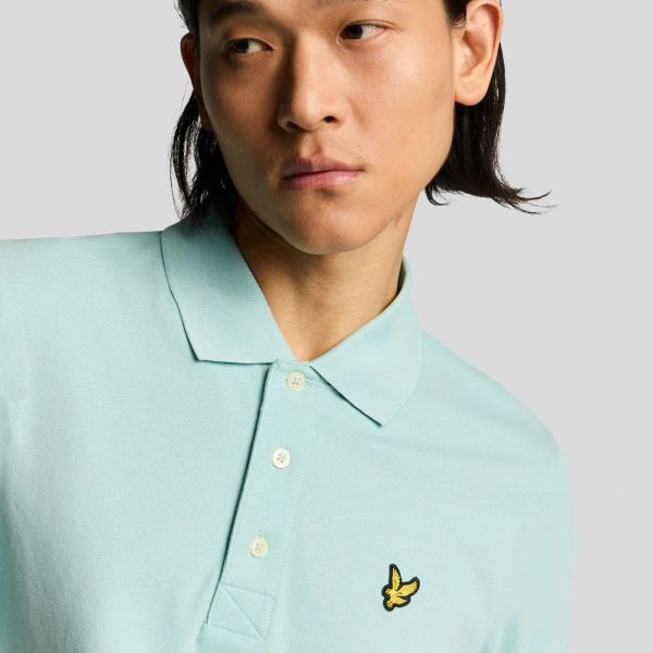 Lyle & Scott Plain Polo Licht Blauw