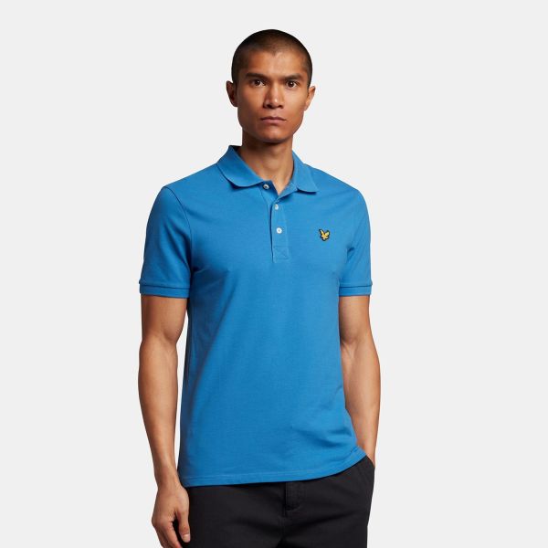 Lyle & Scott Plain Polo Blauw
