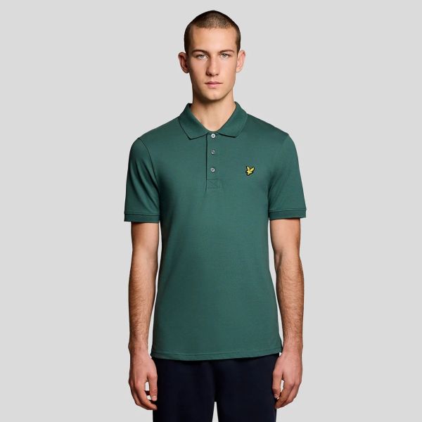 Lyle & Scott Plain Polo Donker Groen