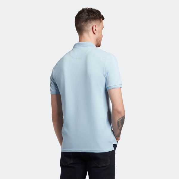 Lyle & Scott Plain Polo Licht Blauw