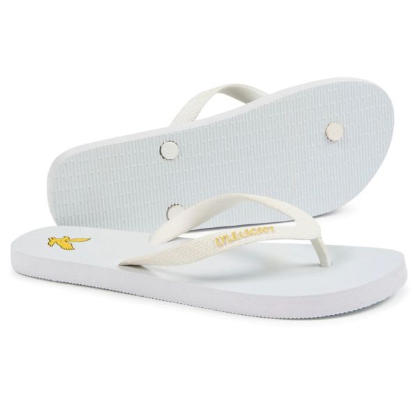 Lyle & Scott Slipper Wit