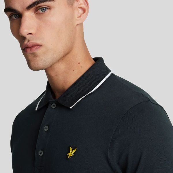 Lyle & Scott Tipped Polo Dark Navy