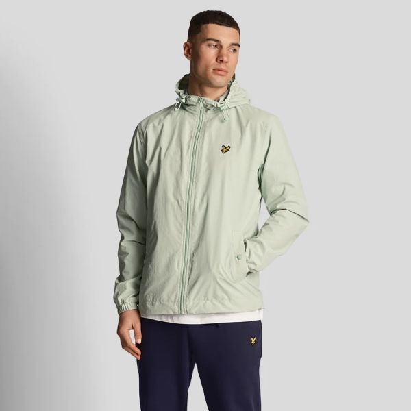 Lyle & Scott Zip Through Hooded Jack Mint