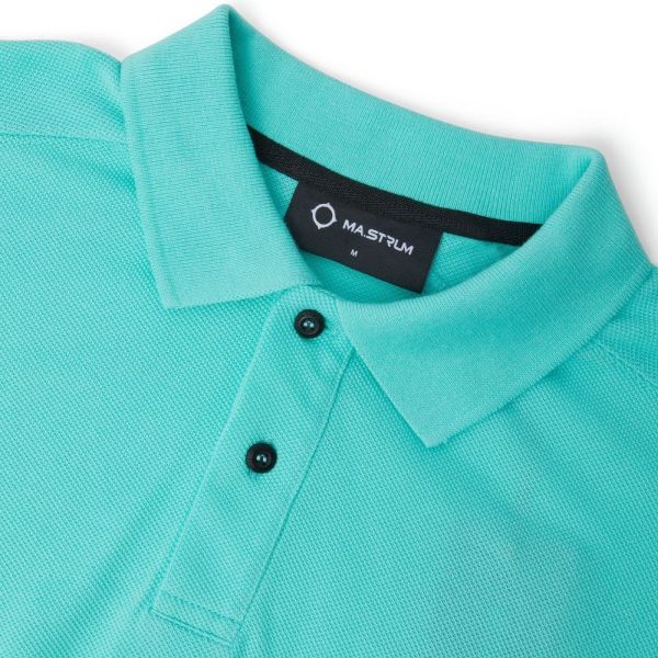 Ma.strum Pique Polo Turquoise