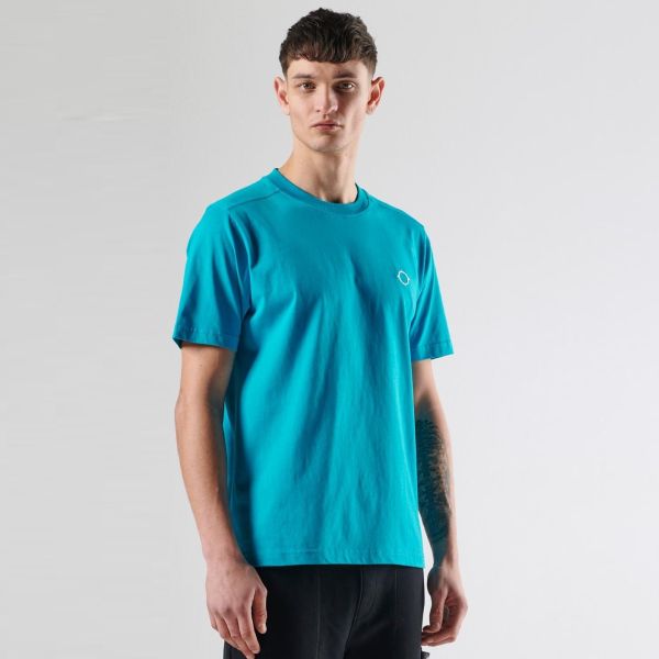 Ma.strum Back Logo T-shirt Blauw