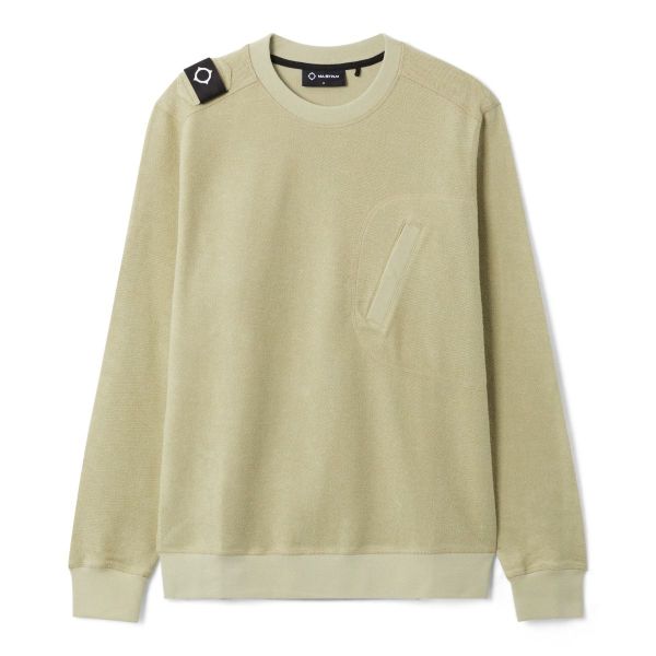 Mastrum Rev Loopback Sweater Licht Groen