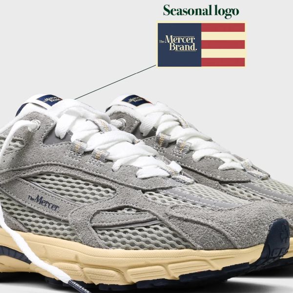 Mercer Amsterdam The Re-Run Americana Sneaker Grijs