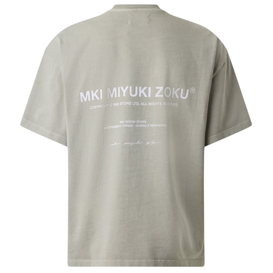 MKI Miyuki Zoku Design Studio Pigment T-shirt Grijs