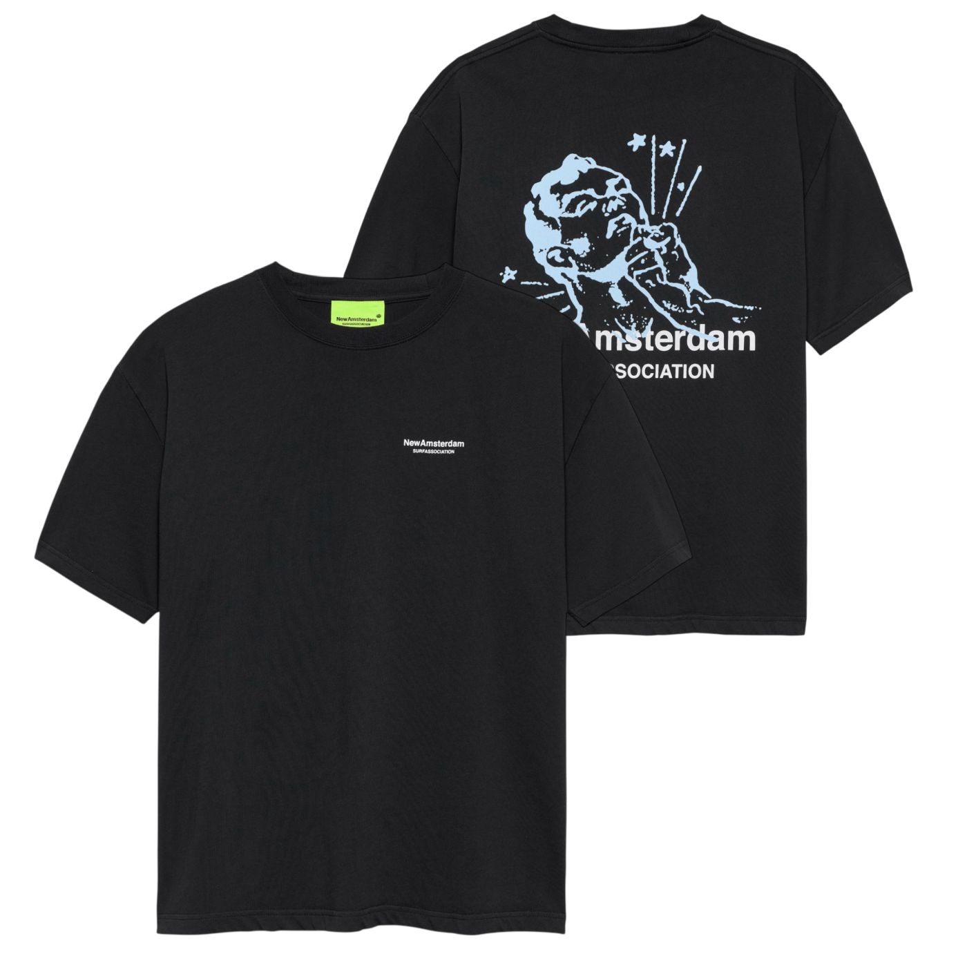 New Amsterdam Surf Association Knocked T-shirt Zwart