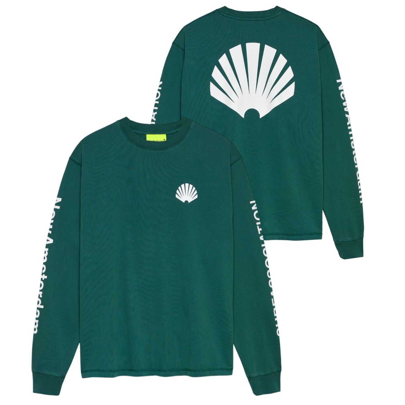 New Amsterdam Surf Association Logo Longsleeve T-shirt Donker Groen