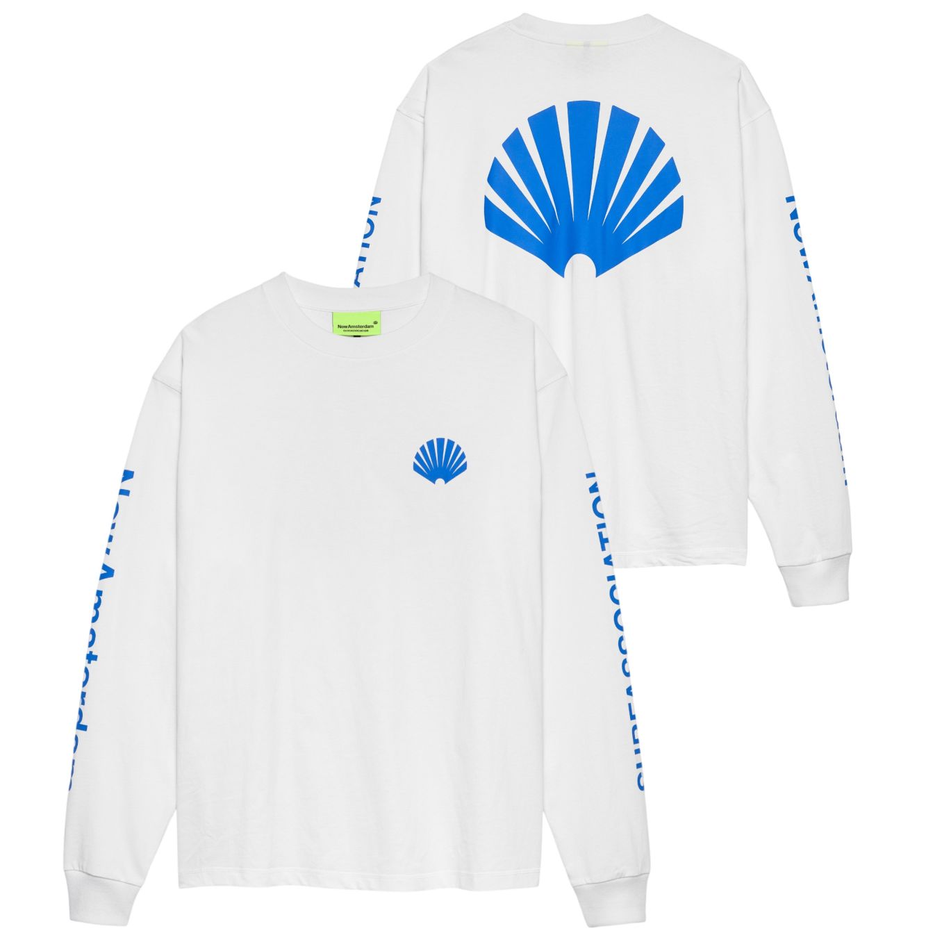 New Amsterdam Surf Association Logo Longsleeve T-shirt Weiß