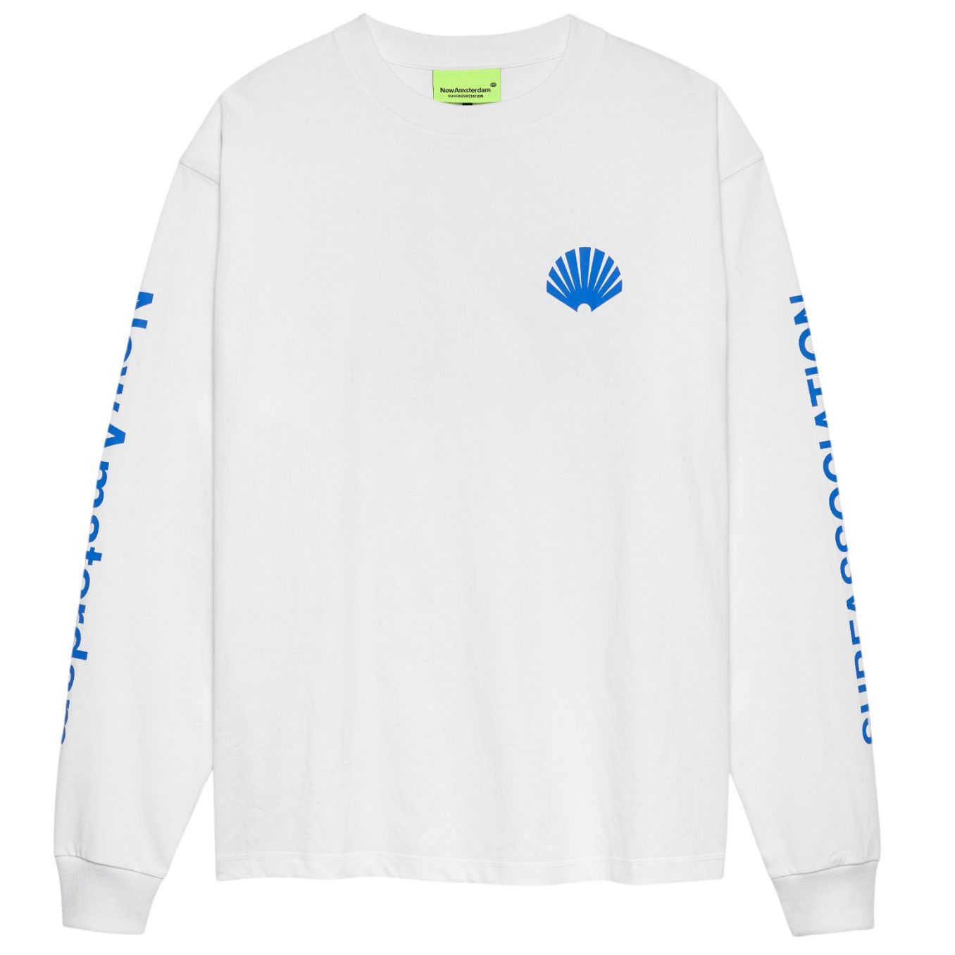 New Amsterdam Surf Association Logo Longsleeve T-shirt Weiß
