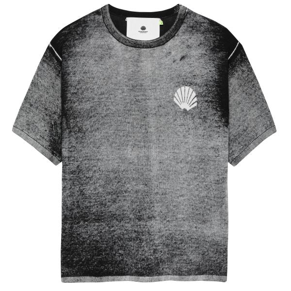 New Amsterdam Surf Association Logo Knit Inside Print T-shirt Zwart