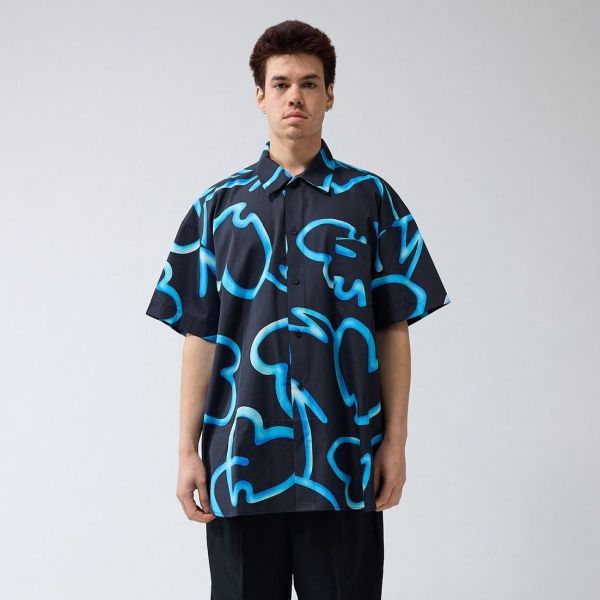 New Amsterdam Surf Association Lover Overhemd Zwart/Blauw