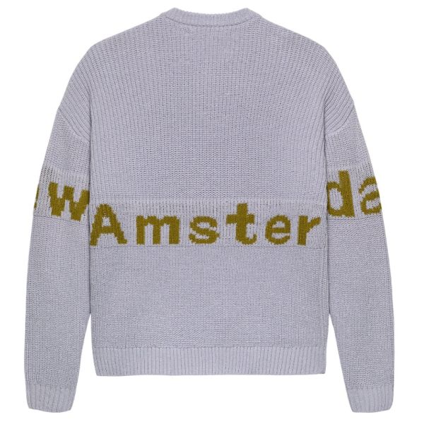 New Amsterdam Surf Association Name Knit Sweater Paars
