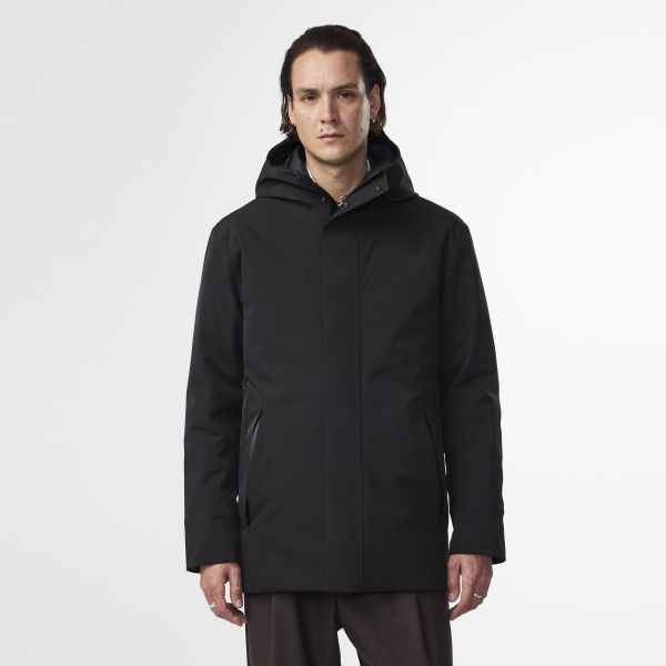NN.07 Blake Hooded Jas Zwart