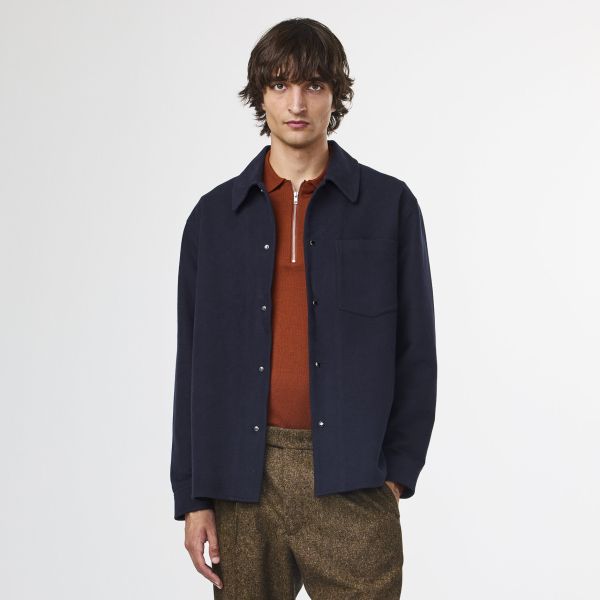 NN.07 Blaze Overhemd Navy
