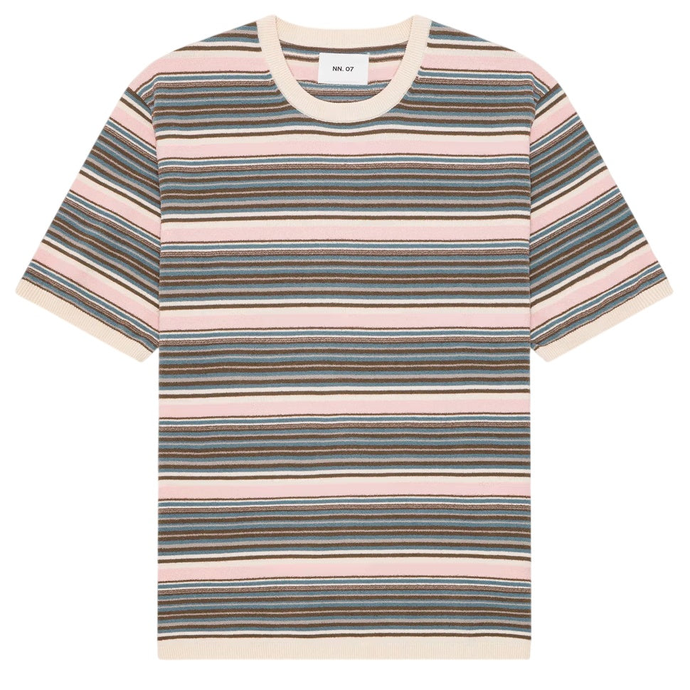 NN.07 Danny Striped T-shirt Meerkleurig