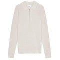 NN.07 Hansie Zip Longsleeve Polo Off White