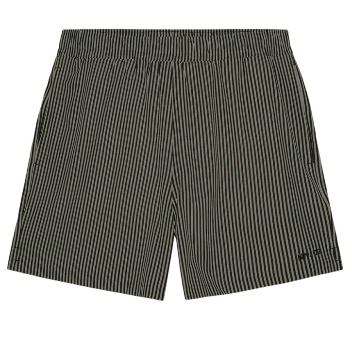 NN.07 Holiday Zwembroek Donker Groen/Zwart